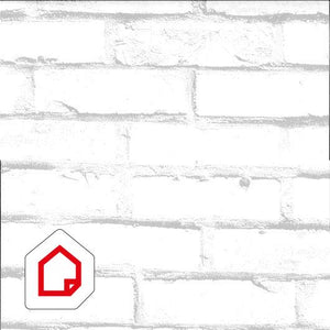 White Brick Vinyl 450mm, Self-Adhesive