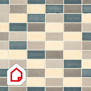 Cetona Beige Tile Vinyl 450mm, Self-Adhesive
