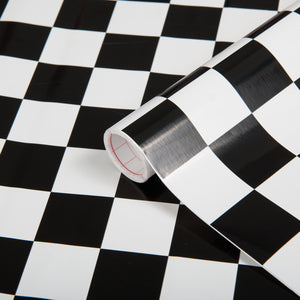 Chequered Large Vinyl 450mm, Self-Adhesive