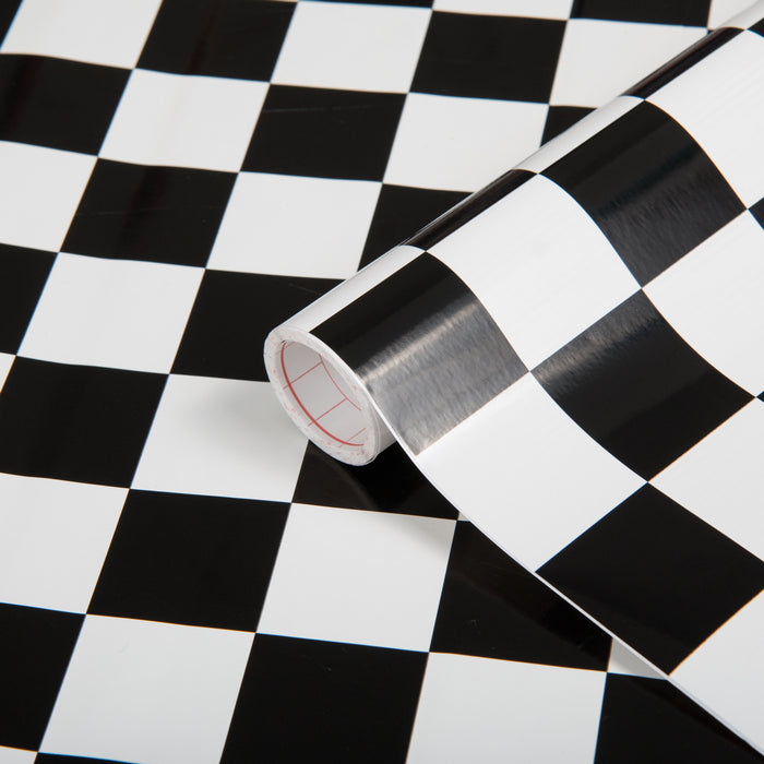 Chequered Large Vinyl (450mm, Self-Adhesive)
