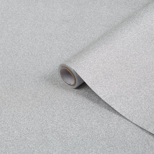 Glitter Silver Vinyl 675mm x 2000mm, Self-Adhesive