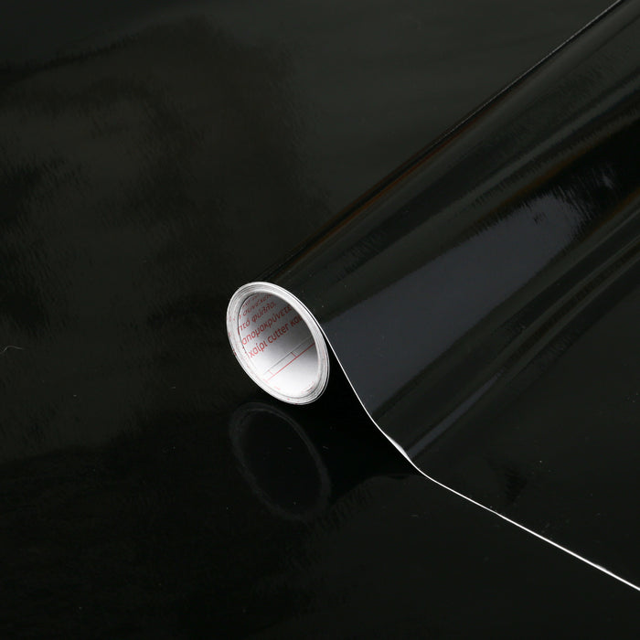 Gloss Black Vinyl (450mm, Self-Adhesive)