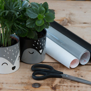 Gloss Grey Vinyl 450mm, Self-Adhesive