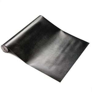 Black Leather 450mm, Self-Adhesive