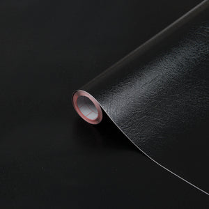Black Leather 450mm, Self-Adhesive