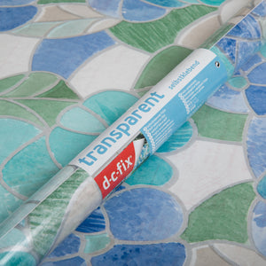 Lisboa Blue Transparent Vinyl 450mm, Self-Adhesive
