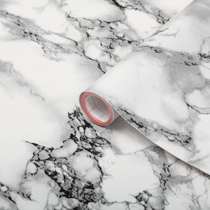 White Marmi Vinyl 900mm, Self-Adhesive