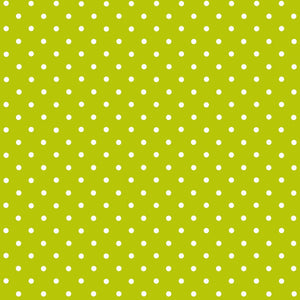 Green Polka Dot Vinyl 450mm/2m, Self-Adhesive
