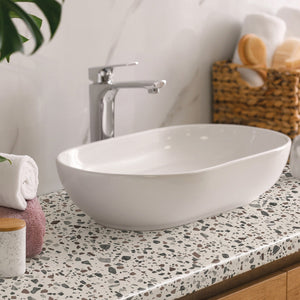 White Terrazzo Vinyl 675mm, Self-Adhesive