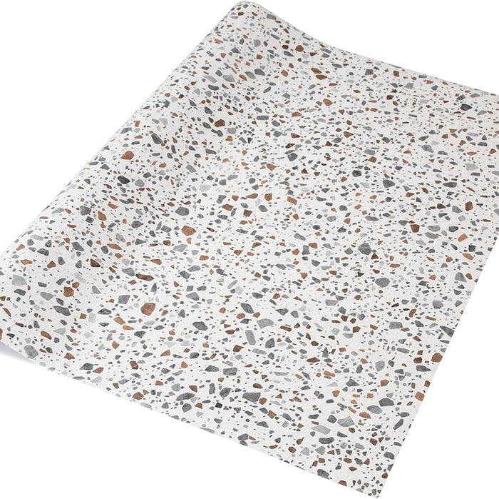 White Terrazzo Vinyl (675mm, Self-Adhesive)