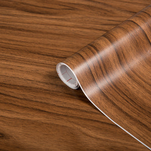 Medium Walnut Vinyl 450mm, Self-Adhesive