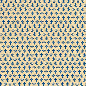 Blue Fleur de Lys Vinyl 450mm, Self-Adhesive
