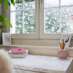 White Tord Transparent Window Vinyl 900mm/1.5m, Static