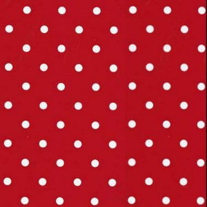 Red Polka Dot Vinyl 450mm, Self-Adhesive