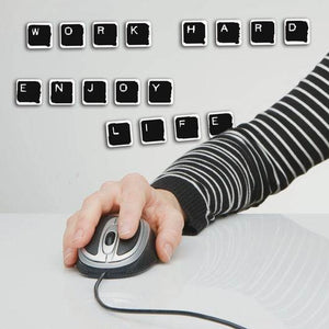 3d keyboard alphabet wall stickers