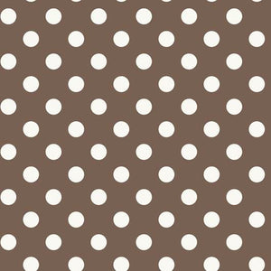 Polka Taupe Fleece Table Cover 1.3/1.6m