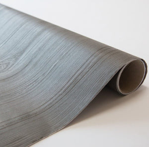 Quadro Dark Grey Wood vinyl roll