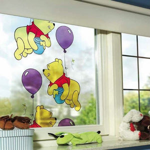 Winnie The Pooh Transparent Window Vinyl 450mm, Static
