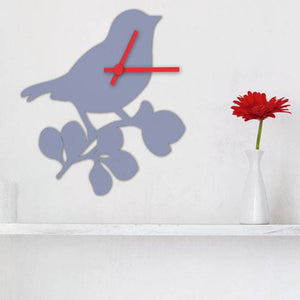 Bird Clock 3D Foam Wall Sticker 34.3/30.3cm