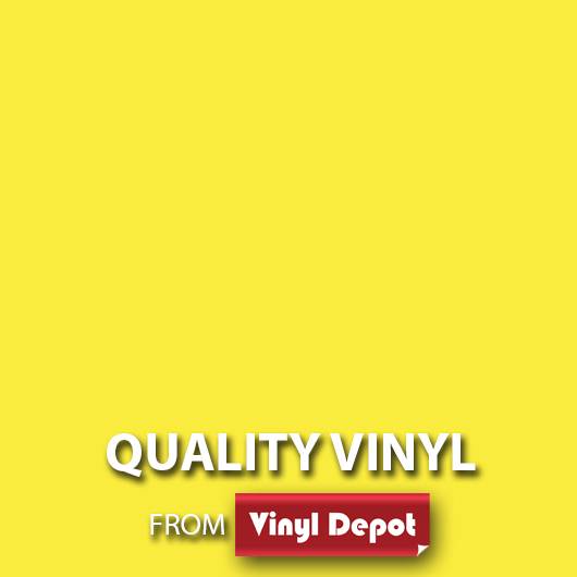 Matt Lemon Yellow Signmaking Vinyl (610mm, Self-Adhesive, Avery)
