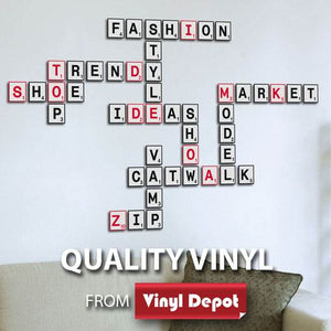 Alphabet Letters 3D Foam Wall Sticker 60.5/30.3cm