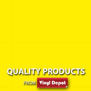 Gloss Fluorescent Yellow Vinyl 450mm, Self-Adhesive