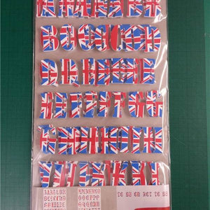 union jack alphabet 3d wall sticker