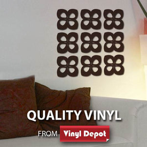 retro 3d foam wall stickers