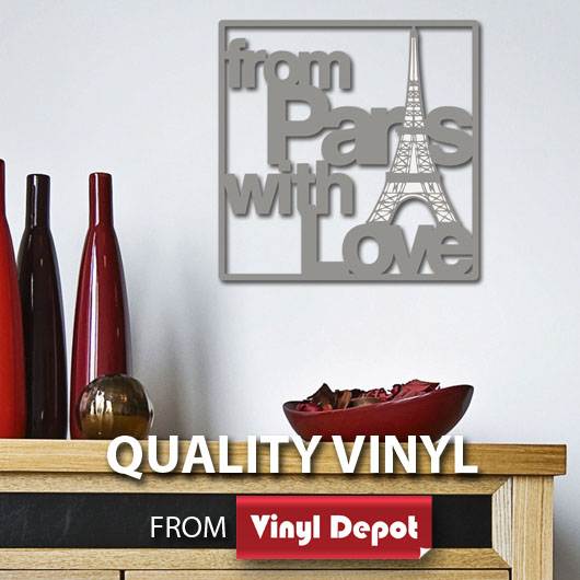 Paris 3D Foam Wall Stickers (34.3/30.3cm)