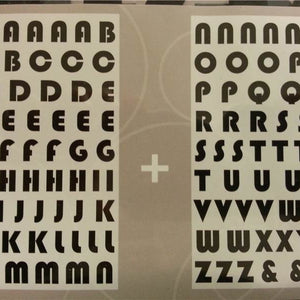 Alphabet Modern 3D Foam Wall Stickers 60.5/30.3cm