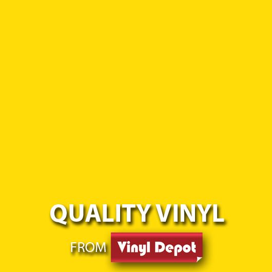 Vinyl Depot Stick Self-Adhesive Vinyl Matt Yellow 450mm/m