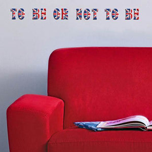 Alphabet Union Jack 3D Foam Wall Stickers 60.5/30.3cm