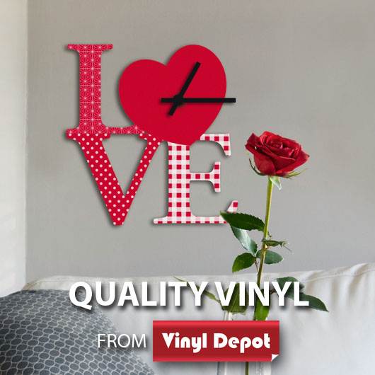 Love Clock 3D Foam Shape Wall Decor Stickers (34.3/30.3)