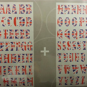 3d union jack alphabet wall stickers