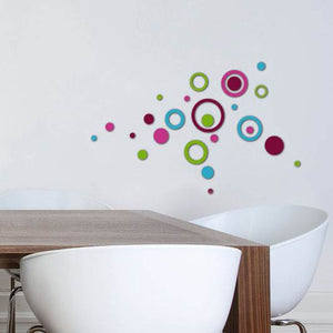 3d circle wall stickers