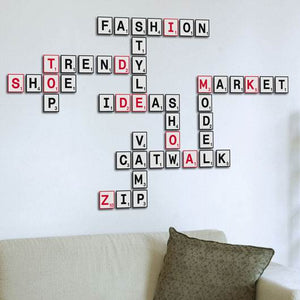 Alphabet Letters 3D Foam Wall Sticker 60.5/30.3cm