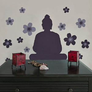 Buddha Self 3D Foam Wall Sticker 60.5/30.3cm
