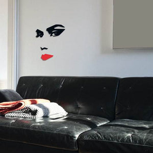 woman 3d wall sticker