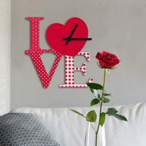 Love Clock 3D Foam Shape Wall Decor Stickers 34.3/30.3