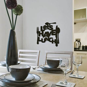 lunch 3d foam wall stickers