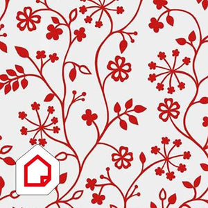 Red Tord Transparent Window Vinyl 450mm, Static