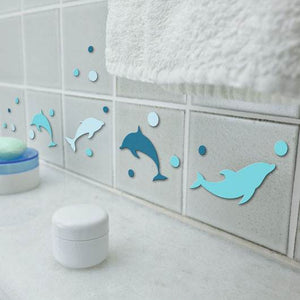 dolphin 3d foam wall stickers