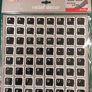 Alphabet Keyboard 3D Foam Wall Stickers 34.3x30.3cm