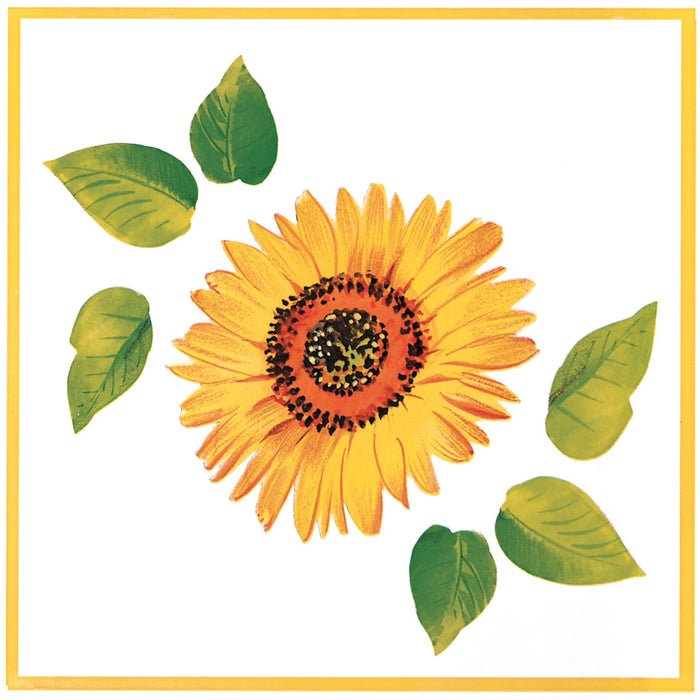 Tile Sunflower d-c-fix Self-Adhesive Vinyl 140mm x 140mm DISC