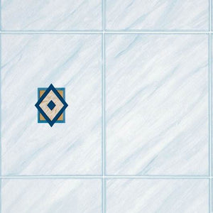 rhombus blue tile self adhesive vinyl